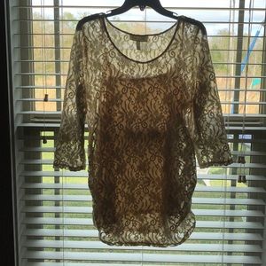 Lacy 3/4 sleeve shirt